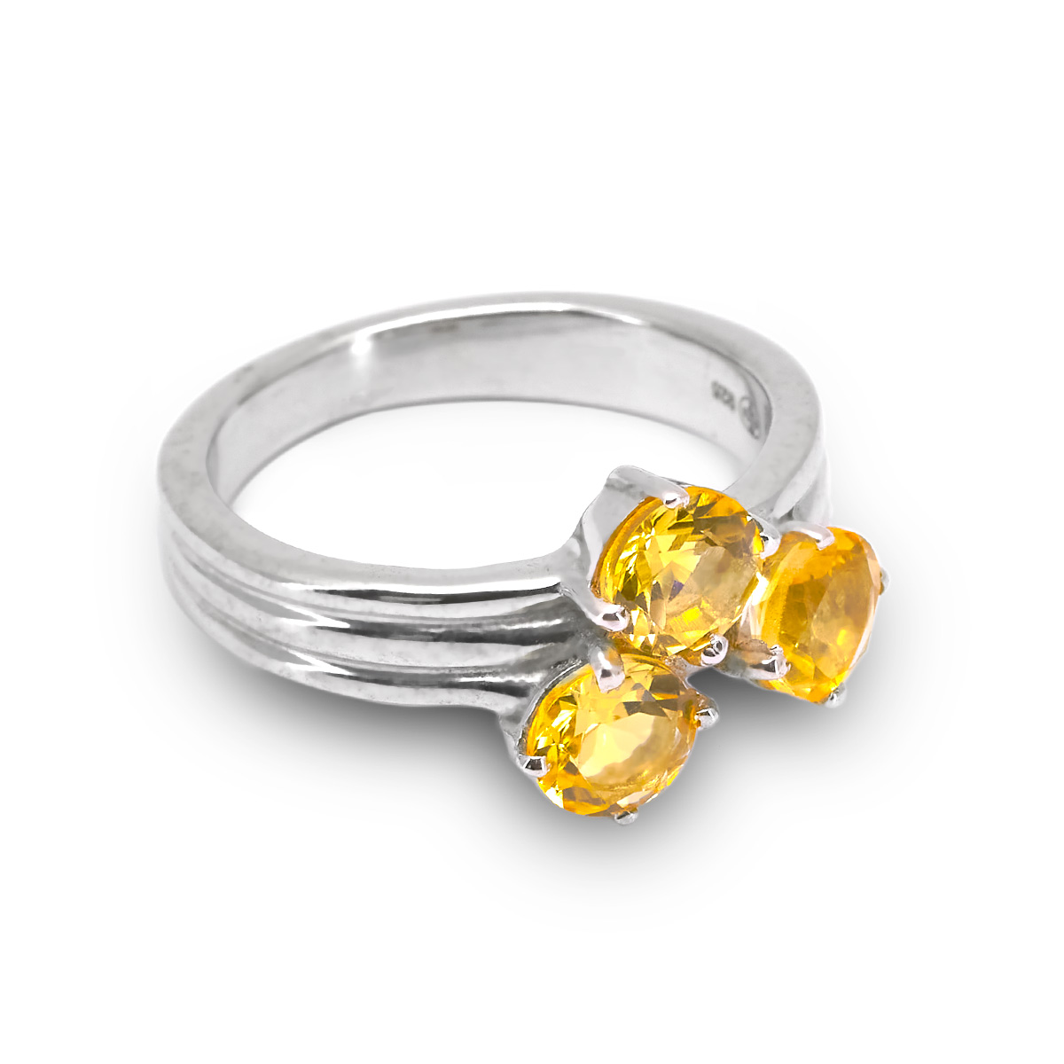 Bague citrine argent Sylviana